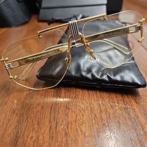 Celine Aviator Clear Glasses
